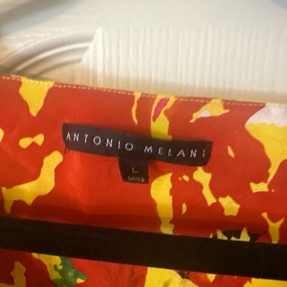 Antonio Melani 100%silk , floral women’s blouse L,perfect conditions - Picture 4 of 8